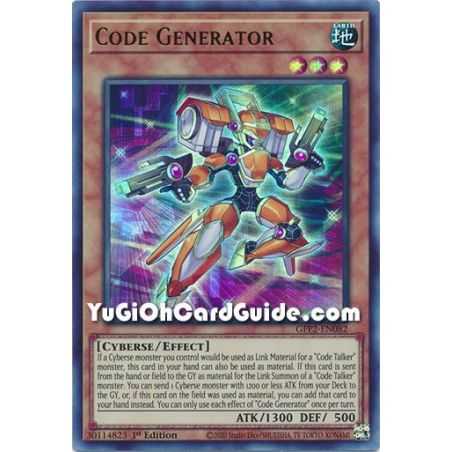 Code Generator&nbsp;(Ultra Rare) – Ghosts From the Past The 2nd Haunting | Carta YUGIOH en México