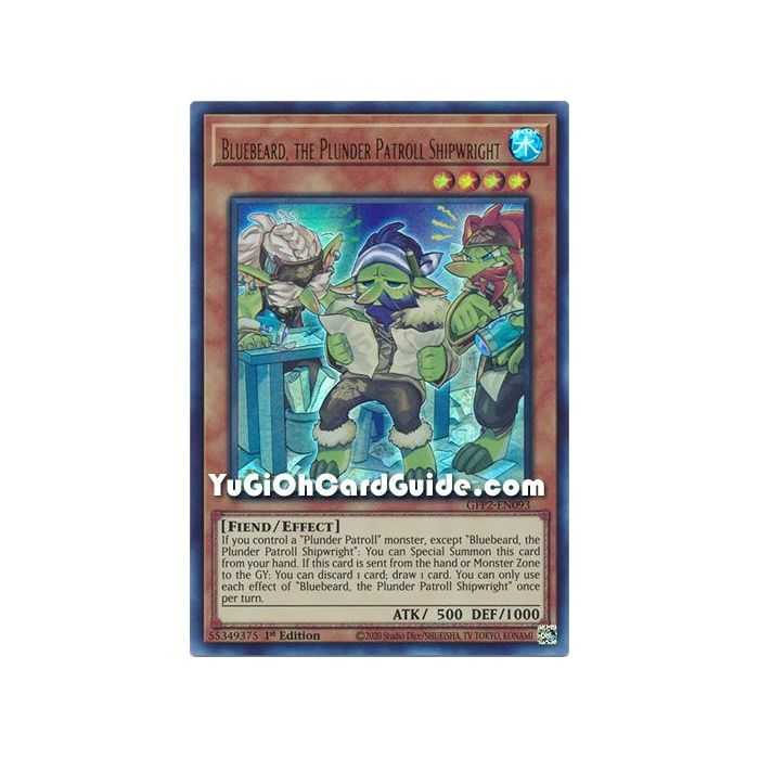 Bluebeard, the Plunder Patroll Shipwright (Ultra Rare) – Ghosts From the Past The 2nd Haunting | Carta YUGIOH en México