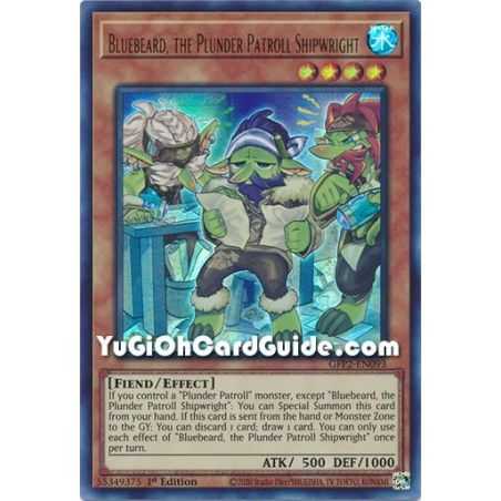 Bluebeard, the Plunder Patroll Shipwright (Ultra Rare) – Ghosts From the Past The 2nd Haunting | Carta YUGIOH en México