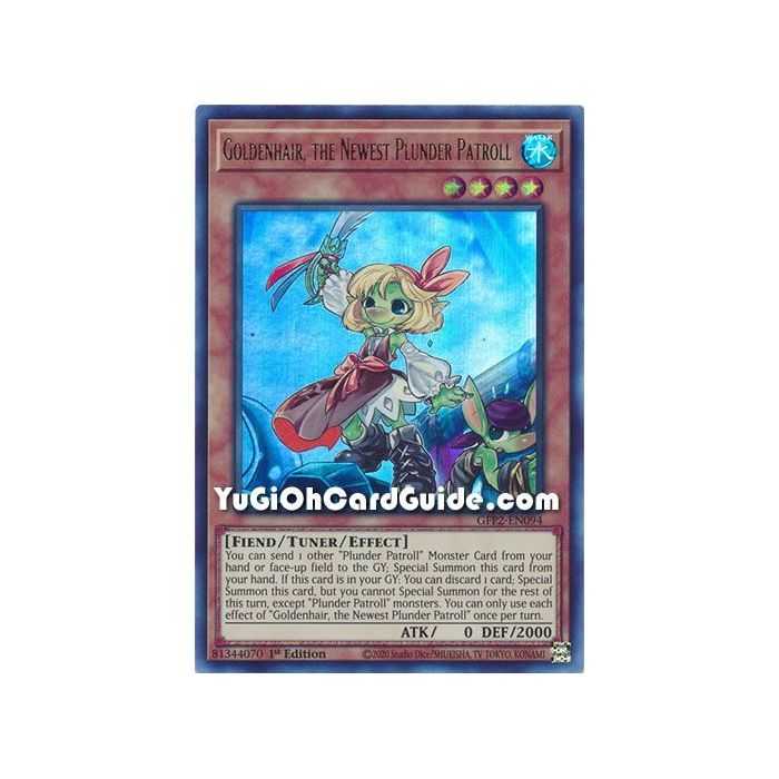 Goldenhair, the Newest Plunder Patroll (Ultra Rare) – Ghosts From the Past The 2nd Haunting | Carta YUGIOH en México