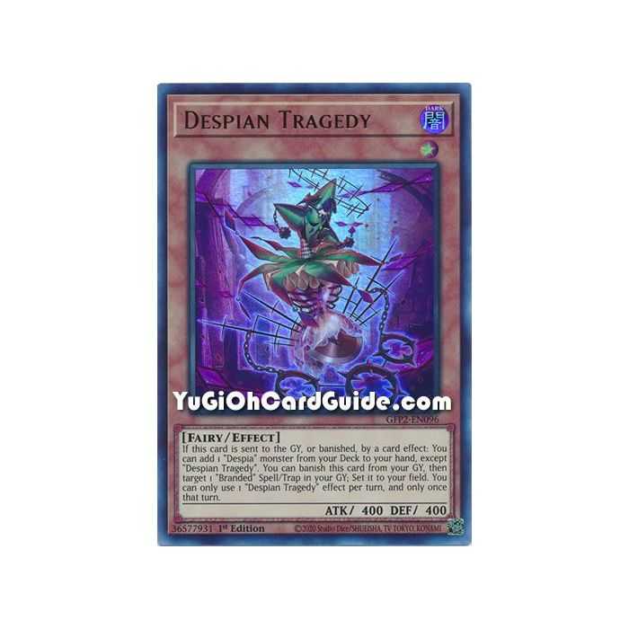 Despian Tragedy (Ultra Rare) – Ghosts From the Past The 2nd Haunting | Carta YUGIOH en México