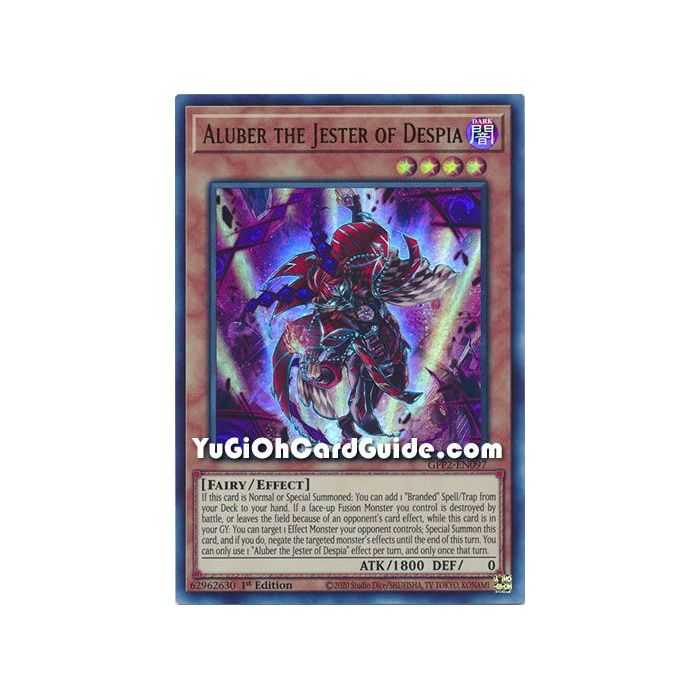 Aluber the Jester of Despia&nbsp;(Ultra Rare) – Ghosts From the Past The 2nd Haunting | Carta YUGIOH en México