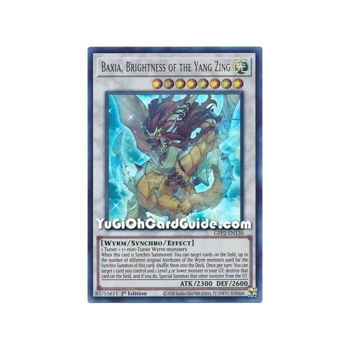 Baxia, Brightness of the Yang Zing (Ultra Rare) – Ghosts From the Past The 2nd Haunting | Carta YUGIOH en México