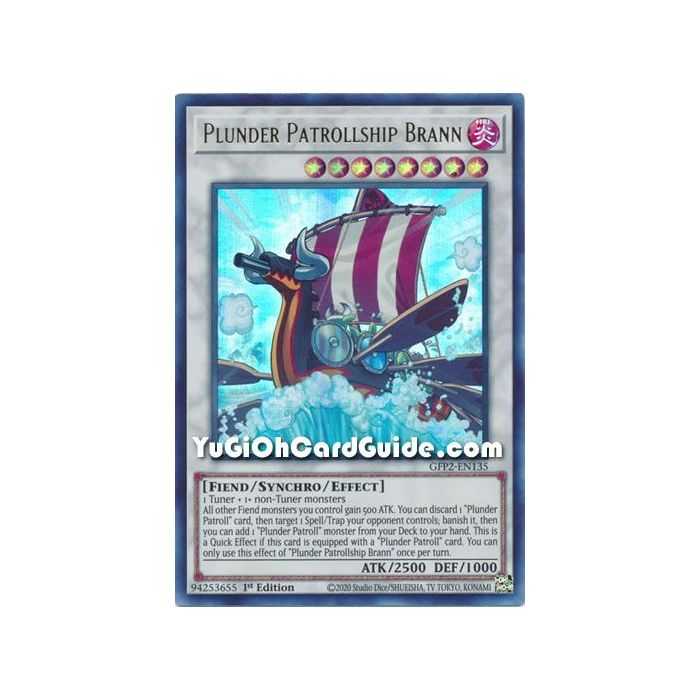Plunder Patrollship Brann (Ultra Rare) – Ghosts From the Past The 2nd Haunting | Carta YUGIOH en México