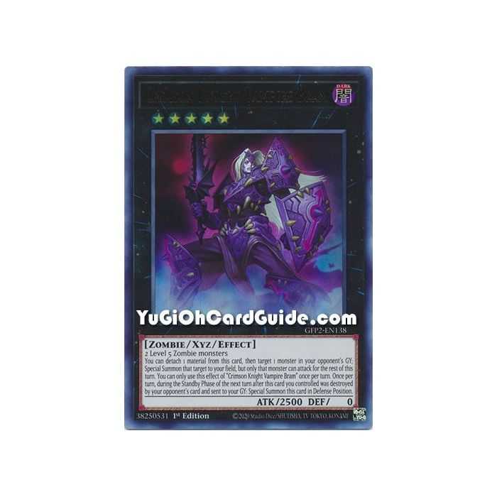 Crimson Knight Vampire Bram (Ultra Rare) – Ghosts From the Past The 2nd Haunting | Carta YUGIOH en México