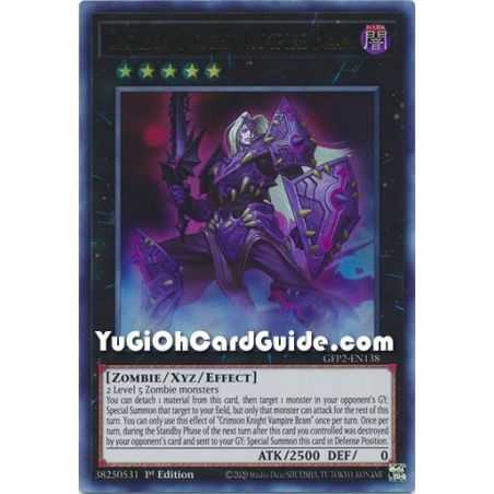 Crimson Knight Vampire Bram (Ultra Rare) – Ghosts From the Past The 2nd Haunting | Carta YUGIOH en México