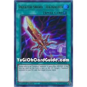 Inzektor Sword - Zektkaliber (Ultra Rare) – Ghosts From the Past The 2nd Haunting | Carta YUGIOH en México
