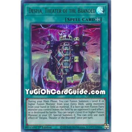 Despia, Theater of the Branded (Ultra Rare) – Ghosts From the Past The 2nd Haunting | Carta YUGIOH en México
