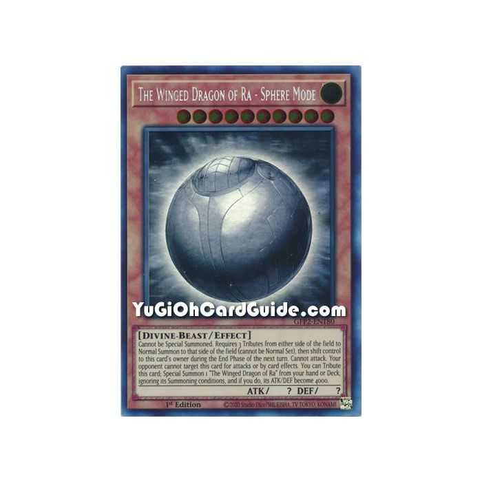 The Winged Dragon of Ra - Sphere Mode (Ghost Rare) – Ghosts From the Past The 2nd Haunting | Carta YUGIOH en México