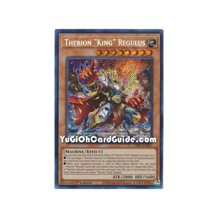 Therion "King" Regulus (Secret Rare) – Dimension Force | Carta YUGIOH en México