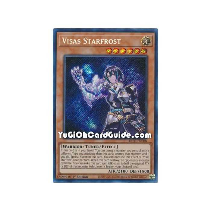 Visas Starfrost (Secret Rare) – Dimension Force | Carta YUGIOH en México