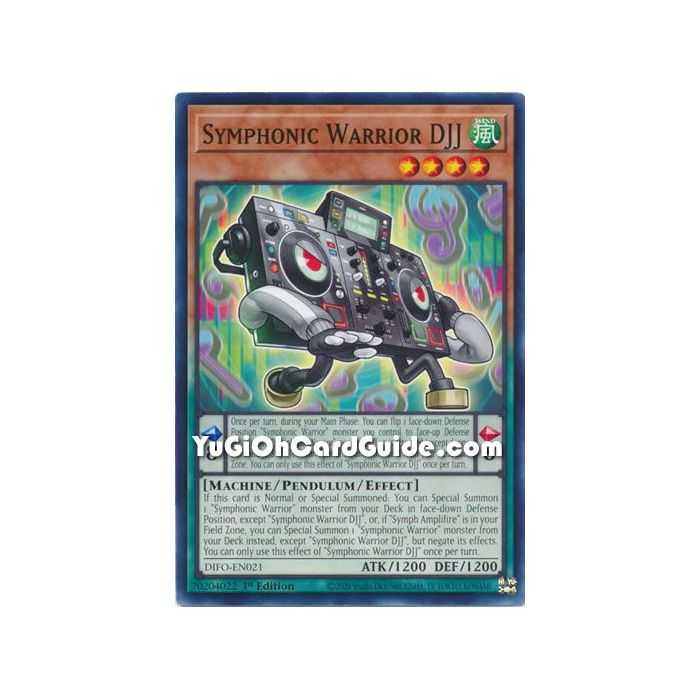 Symphonic Warrior DJJ (Common) – Dimension Force | Carta YUGIOH en México