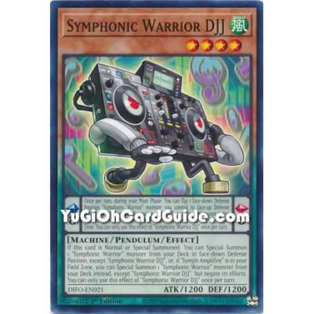Symphonic Warrior DJJ (Common) – Dimension Force | Carta YUGIOH en México