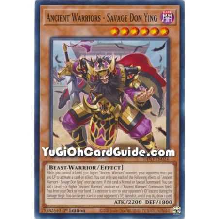 Ancient Warriors - Savage Don Ying (Common) – Dimension Force | Carta YUGIOH en México