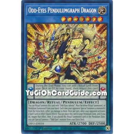 Odd-Eyes Pendulumgraph Dragon (Secret Rare) – Dimension Force | Carta YUGIOH en México