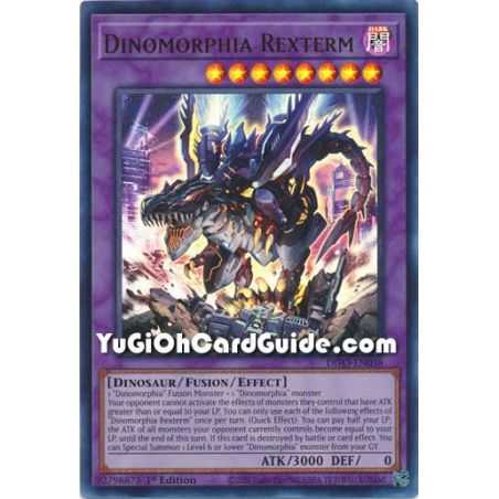 Dinomorphia Rexterm (Ultra Rare) – Dimension Force | Carta YUGIOH en México
