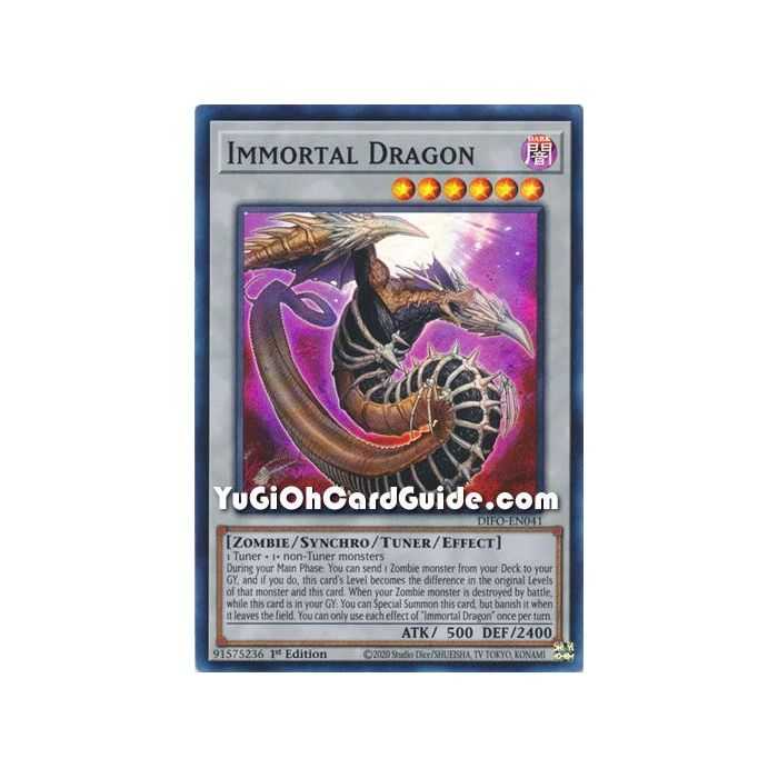 Immortal Dragon (Super Rare) – Dimension Force | Carta YUGIOH en México