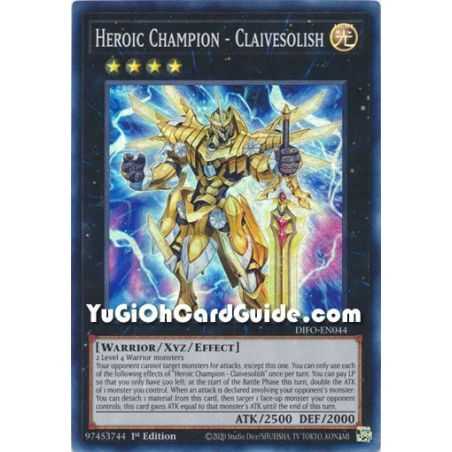 Heroic Champion - Claivesolish (Super Rare) – Dimension Force | Carta YUGIOH en México
