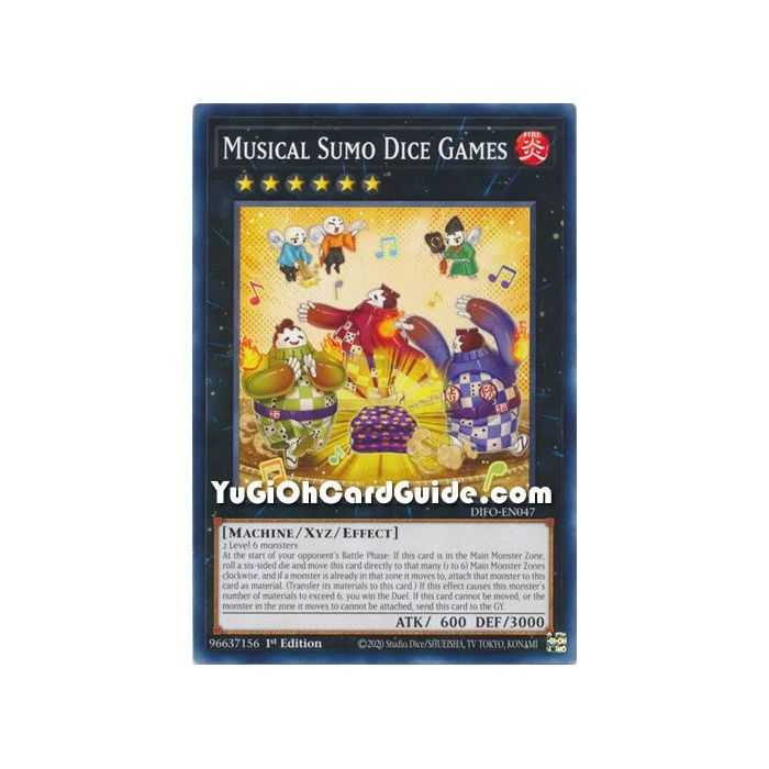 Musical Sumo Dice Games (Common) – Dimension Force | Carta YUGIOH en México