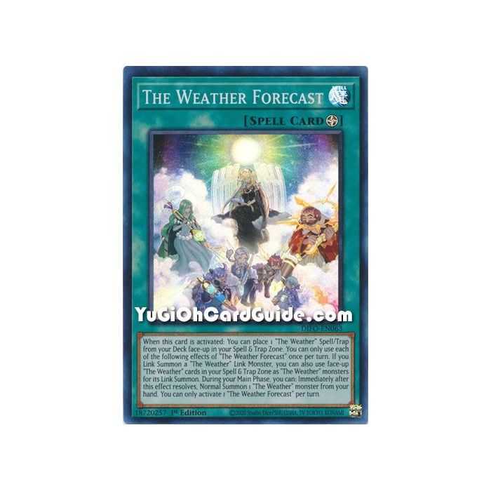 The Weather Forecast (Super Rare) – Dimension Force | Carta YUGIOH en México