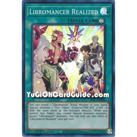 Libromancer Realized (Super Rare) – Dimension Force | Carta YUGIOH en México