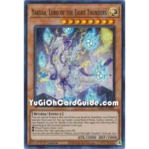 Yakusa, Lord of the Eight Thunders (Super Rare) – Dimension Force | Carta YUGIOH en México