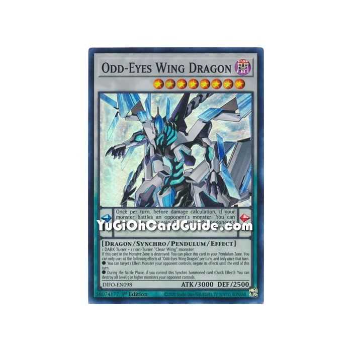 Odd - Eyes Wing Dragon (Super Rare) – Dimension Force | Carta YUGIOH en México