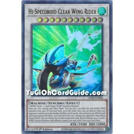 Hi-Speedroid Clear Wing Rider (Ultra Rare) – Legendary Duelists 8 Synchro Strom | Carta YUGIOH en México