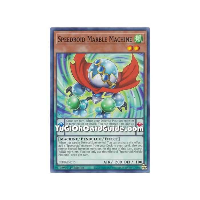 Speedroid Marble Machine (Common) – Legendary Duelists 8 Synchro Strom | Carta YUGIOH en México