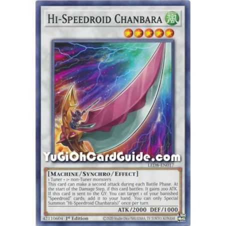 Hi-Speedroid Chanbara (Common) – Legendary Duelists 8 Synchro Strom | Carta YUGIOH en México