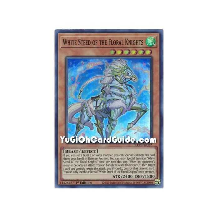 White Steed of the Floral Knights (Super Rare) – Legendary Duelists 8 Synchro Strom | Carta YUGIOH en México