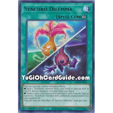 Synchro Dilemma (Rare) – Legendary Duelists 8 Synchro Strom | Carta YUGIOH en México