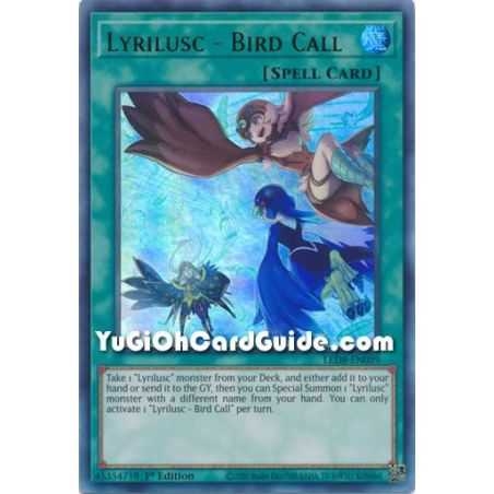 Lyrilusc - Bird Call (Ultra Rare) – Legendary Duelists 8 Synchro Strom | Carta YUGIOH en México