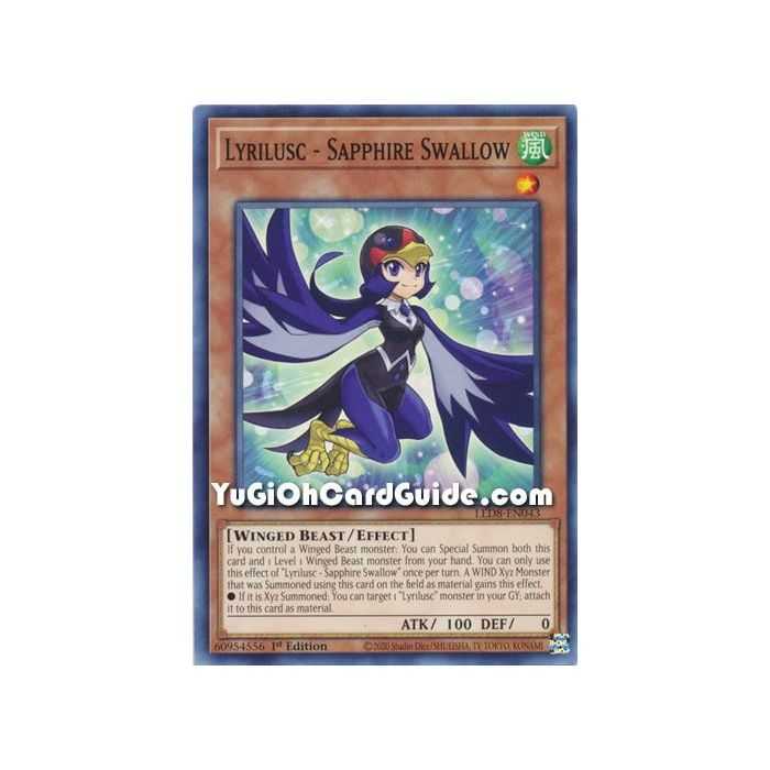 Lyrilusc - Sapphire Swallow (Common) – Legendary Duelists 8 Synchro Strom | Carta YUGIOH en México