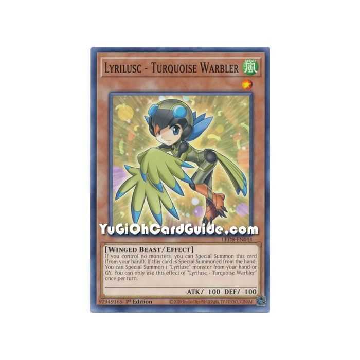 Lyrilusc - Turquoise Warbler (Common) – Legendary Duelists 8 Synchro Strom | Carta YUGIOH en México