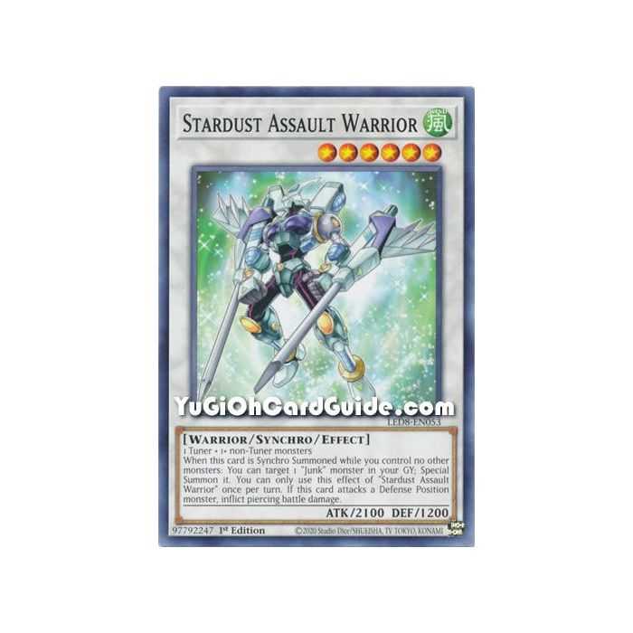 Stardust Assault Warrior (Common) – Legendary Duelists 8 Synchro Strom | Carta YUGIOH en México