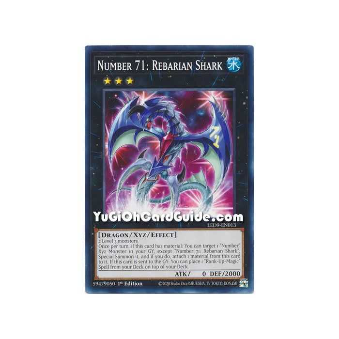 Number 71: Rebarian Shark (Common) – Legendary Duelist Duels From the Deep | Carta YUGIOH en México