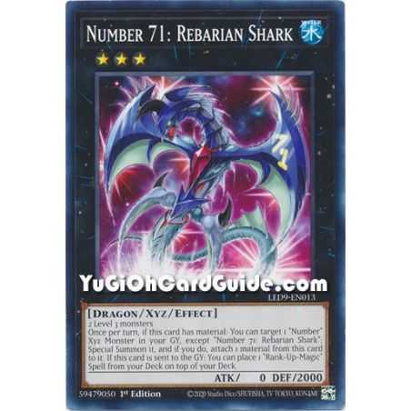 Number 71: Rebarian Shark (Common) – Legendary Duelist Duels From the Deep | Carta YUGIOH en México