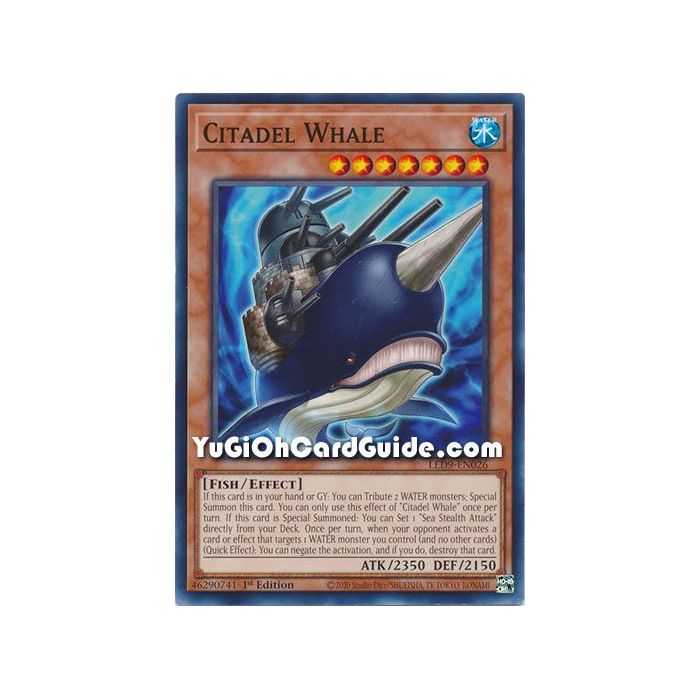 Citadel Whale (Common) – Legendary Duelist Duels From the Deep | Carta YUGIOH en México