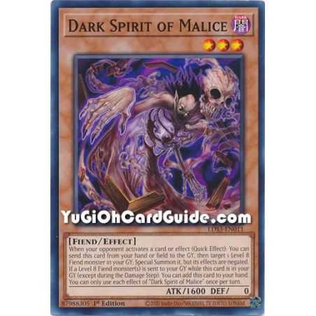 Dark Spirit of Malice (Common) – Legendary Duelists Season 3 | Carta YUGIOH en México