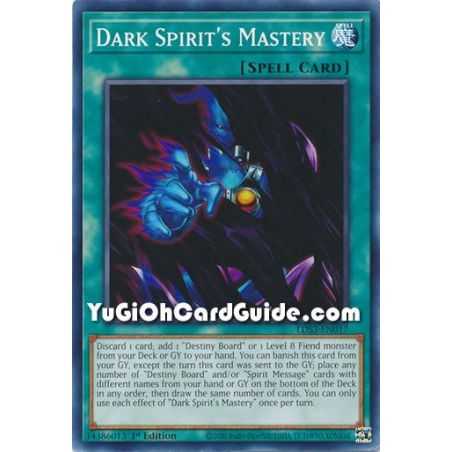 Dark Spirit´s Mastery (Common) – Legendary Duelists Season 3 | Carta YUGIOH en México