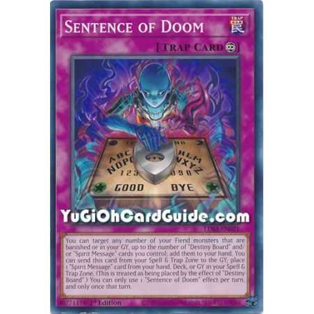 Sentence of Doom (Common) – Legendary Duelists Season 3 | Carta YUGIOH en México