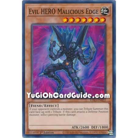 Evil HERO Malicious Edge (Common) – Legendary Duelists Season 3 | Carta YUGIOH en México