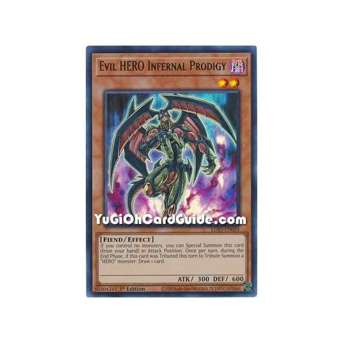 Evil HERO Infernal Prodigy (Ultra Rare) – Legendary Duelists Season 3 | Carta YUGIOH en México