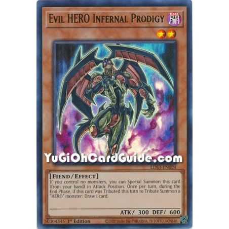 Evil HERO Infernal Prodigy (Ultra Rare) – Legendary Duelists Season 3 | Carta YUGIOH en México