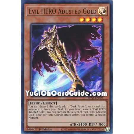 Evil HERO Adusted Gold (Ultra Rare) – Legendary Duelists Season 3 | Carta YUGIOH en México