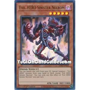 Evil HERO Sinister Necrom (Ultra Rare) – Legendary Duelists Season 3 | Carta YUGIOH en México