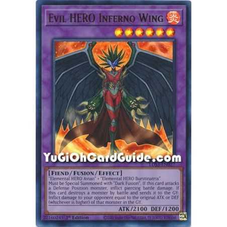 Evil HERO Inferno Wing (Ultra Rare) – Legendary Duelists Season 3 | Carta YUGIOH en México