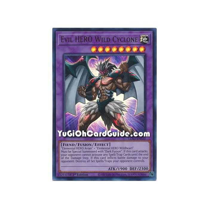 Evil HERO Wild Cyclone (Ultra Rare) – Legendary Duelists Season 3 | Carta YUGIOH en México