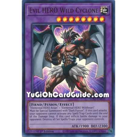 Evil HERO Wild Cyclone (Ultra Rare) – Legendary Duelists Season 3 | Carta YUGIOH en México